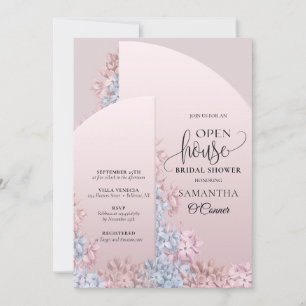 Invitación Marco de arco floral de primavera de Boho Casa abi
