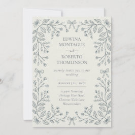 Invitación Marco de Arcos Botánicos Heritage para Boda Elegan