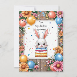 Invitación Marco de Celebración de Cumpleaños Colorido