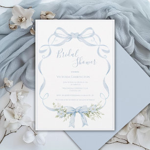 Invitación Marco de cinta azul Elegante arco Despedida de sol