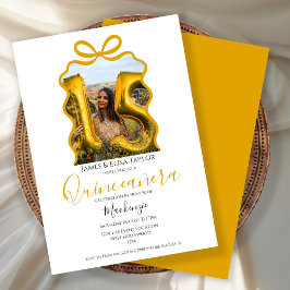 Invitación Marco de cinta de opciones moderno Quinceanera