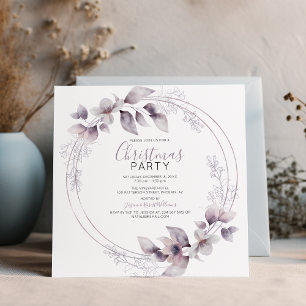 Invitación Marco de color de agua elegante   Fiesta de feriad