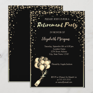 Invitación Marco de Diamantes Elegantes, Globos, Fiesta de Ju