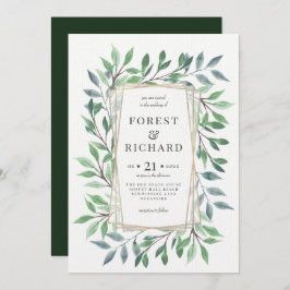 Invitación Marco de madera