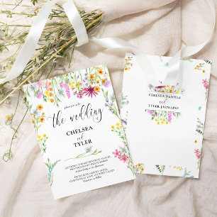 Invitación Marco de nombre floral de Bonito Boda de flores si