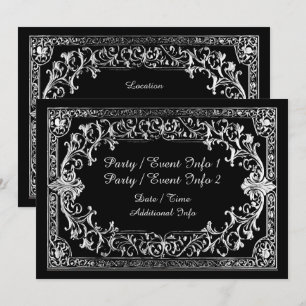 Invitación Marco de Plata para Cualquier Ocasión