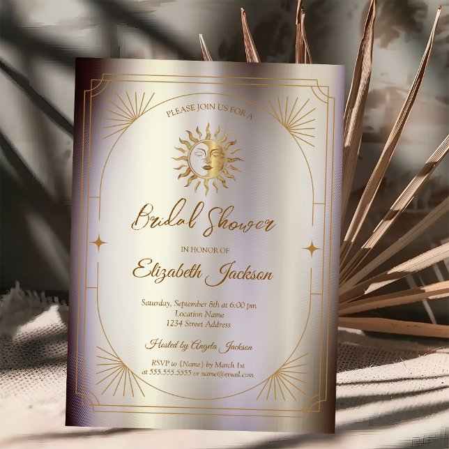Invitación Marco de sol celestial mágico (Subido por el creador)