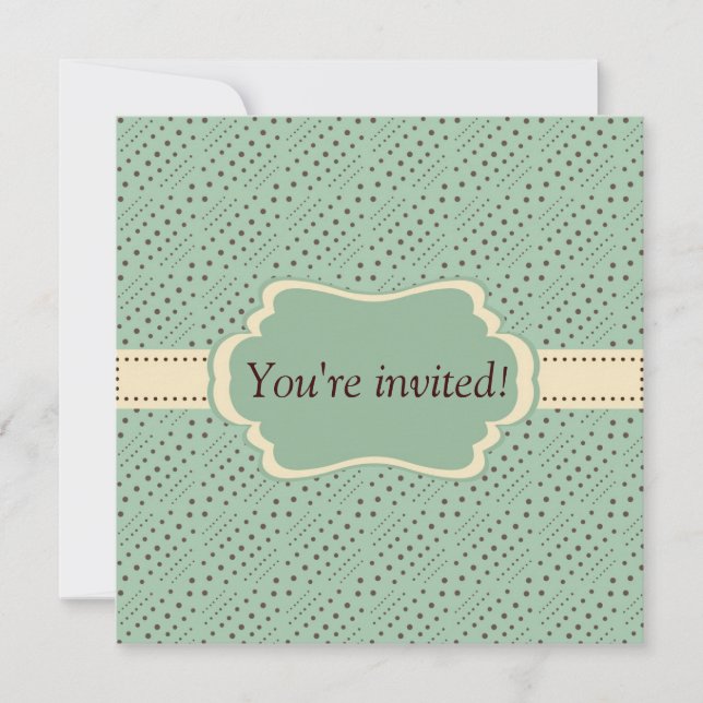 Invitación Marco del vintage (Anverso)