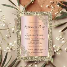 Marco dorado festivo, oro Rosa, jubilación Purpuri