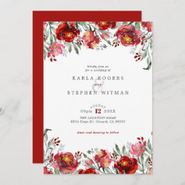 Invitación Marco floral de jardín profundo