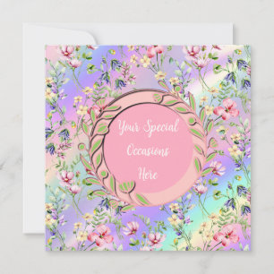 Invitación Marco Floral Elegante: para cualquier ocasión