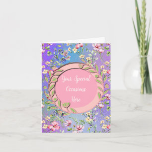 Invitación Marco floral elegante: para cualquier ocasión
