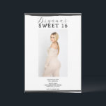 Invitación Marco fotográfico blanco y negro de moda dulce mod<br><div class="desc">Personalizar como quieras.</div>