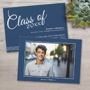 Invitación Marco fotográfico de graduación de la Marina moder