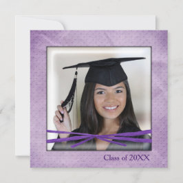 Invitación Marco fotográfico de graduación de puntos grabado 