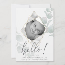 Invitación Marco fotográfico factible Eucalyptus deja Alabast