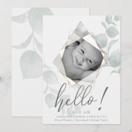 Invitación Marco fotográfico factible Eucalyptus deja Alabast