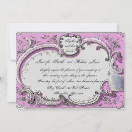 Invitación Marco francés de decoración posada de boda