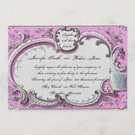 Invitación Marco francés de decoración posada de boda