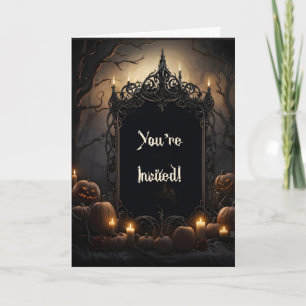 Invitación Marco gótico Halloween