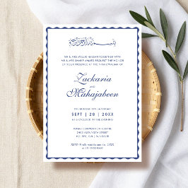 Invitación Marco Islámico de Boda Escalonado Moderno y Elegan