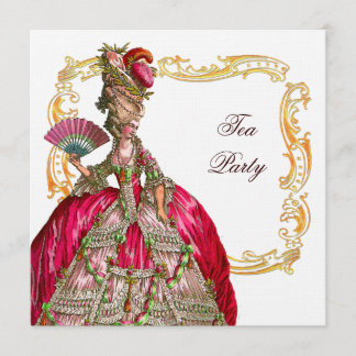 Invitación Marco Marie Antoinette y Gold