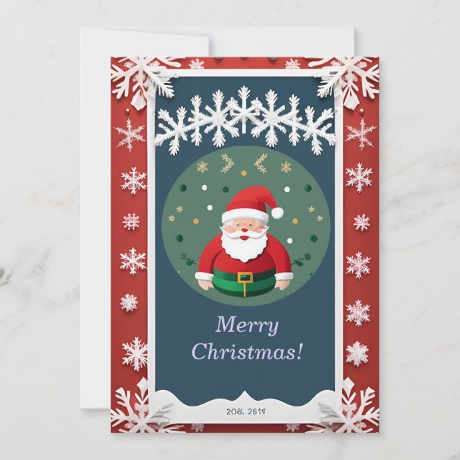 Invitación Marco Navideño Festivo (Anverso)