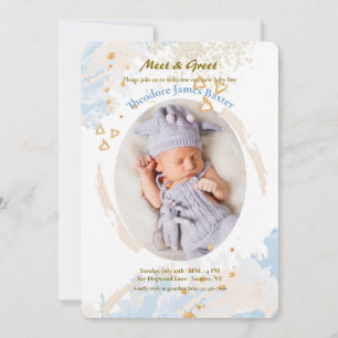 Invitación Marco oval pastel