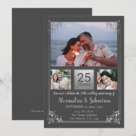 Invitación Marco personalizado para aniversario de bodas núme