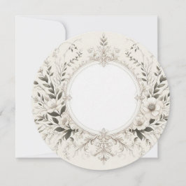 Invitación Marco redondo elegante