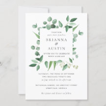 Marco verde moderno Hojas botánicas Eucalyptus