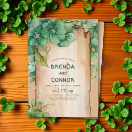 Invitación Marco vintage Código QR Código St Patrick's Day bo