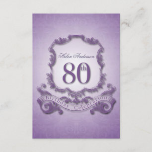 Invitación Marco vintage de la celebración del 80 aniversario