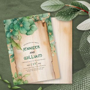 Invitación Marco vintage, vegetación boda del Día de San Patr