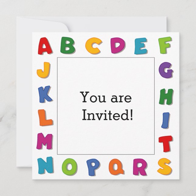 Invitación Marcos de cartas (Anverso)