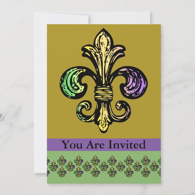 Invitación Mardi Fleur de Gras (Anverso)