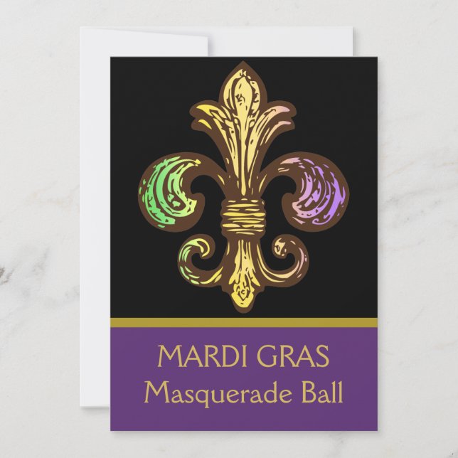Invitación Mardi Fleur de Gras (Anverso)