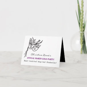 Invitación ¡Mardi Gras!