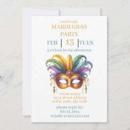 Invitación Mardi Gras