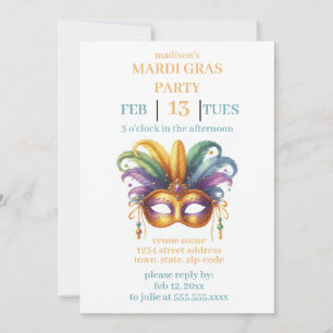 Invitación Mardi Gras