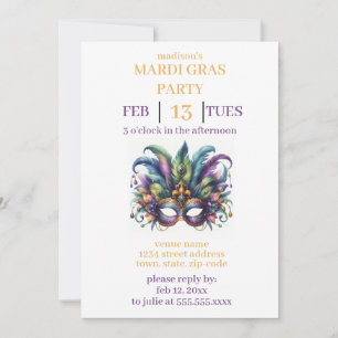 Invitación Mardi Gras