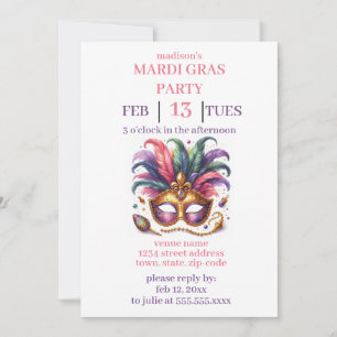 Invitación Mardi Gras