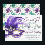 Invitación Mardi Gras Bash | 21 cumpleaños<br><div class="desc">Tener 21 años es un hito en sí mismo. Hay ciertos aspectos que necesitan una deliberación prudente antes de que se pueda decir que sí. Por ejemplo, piense si esto será un fiesta de adultos. ¿Qué hace una fiesta de cumpleaños perfecta para la mascarada del Mardi Gras? Comida, diversión, amigos...</div>