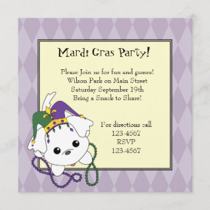 Invitación Mardi Gras Clancey