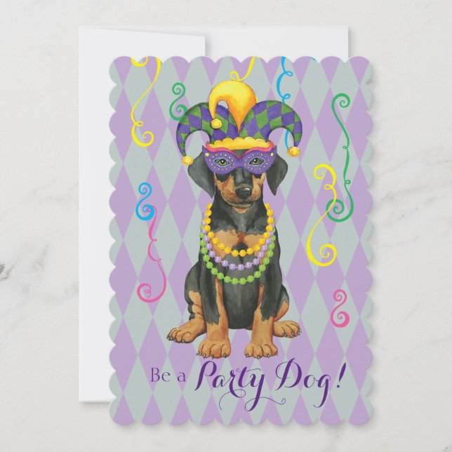 Invitación Mardi Gras Dobe (Anverso)