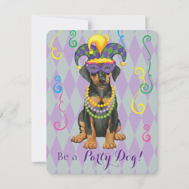 Invitación Mardi Gras Dobe (Anverso)