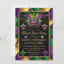 Mardi Gras Mascarada Quinceañera