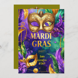 Invitación Mardi Gras Party – Let the Good Times Roll
