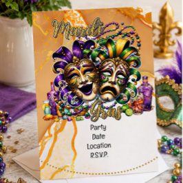 Invitación Mardigras