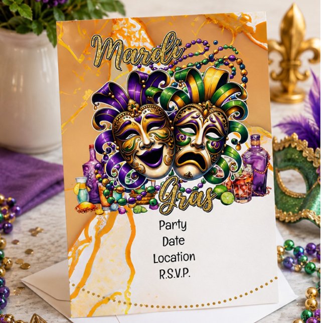 Invitación Mardigras (Subido por el creador)